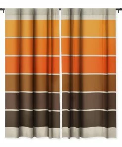 DYD GOLDEN SPRING STRIPES WINDOW CURTAINS