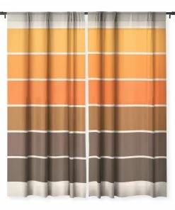 DYD GOLDEN SPRING STRIPES WINDOW CURTAINS