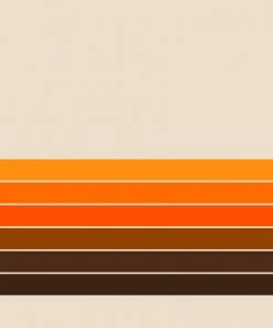 DYD GOLDEN SPRING STRIPES SHOWER CURTAIN