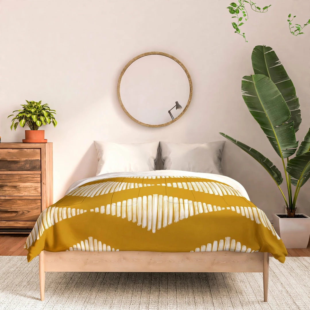 DYD ACOUSTIC WAVE MUSTARD DUVET / COMFORTER NEWEST 19 DYD ACOUSTIC WAVE MUSTARD DUVET / COMFORTER NEWEST