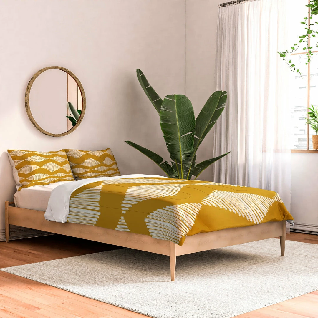 DYD ACOUSTIC WAVE MUSTARD DUVET / COMFORTER NEWEST 18 DYD ACOUSTIC WAVE MUSTARD DUVET / COMFORTER NEWEST