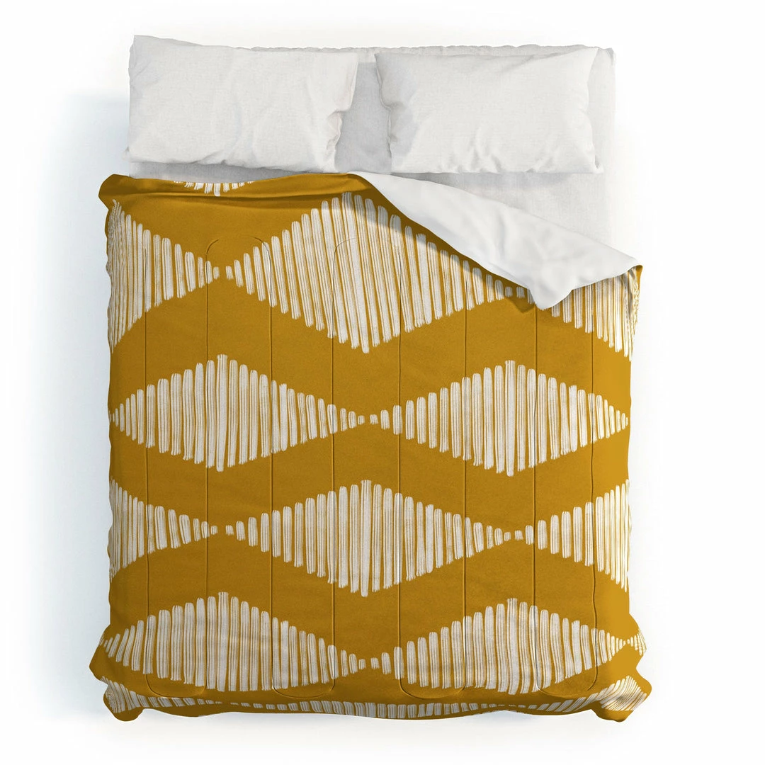 DYD ACOUSTIC WAVE MUSTARD DUVET / COMFORTER NEWEST 20 DYD ACOUSTIC WAVE MUSTARD DUVET / COMFORTER NEWEST