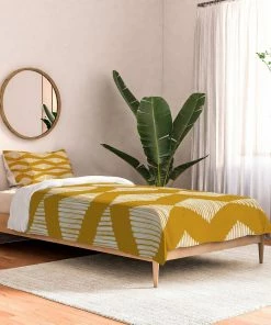 DYD ACOUSTIC WAVE MUSTARD DUVET / COMFORTER NEWEST 26 DYD ACOUSTIC WAVE MUSTARD DUVET / COMFORTER NEWEST
