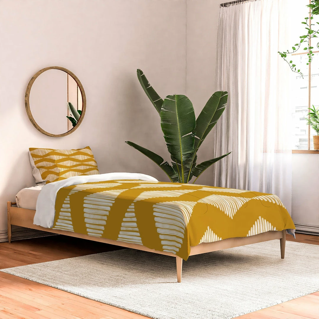 DYD ACOUSTIC WAVE MUSTARD DUVET / COMFORTER NEWEST 7 DYD ACOUSTIC WAVE MUSTARD DUVET / COMFORTER NEWEST