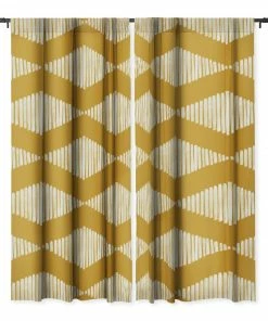 DYD WALL DECOR TAN TUNNEL WINDOW CURTAINS