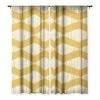 DYD ACOUSTIC WAVE MUSTARD WINDOW CURTAINS WALL DECOR
