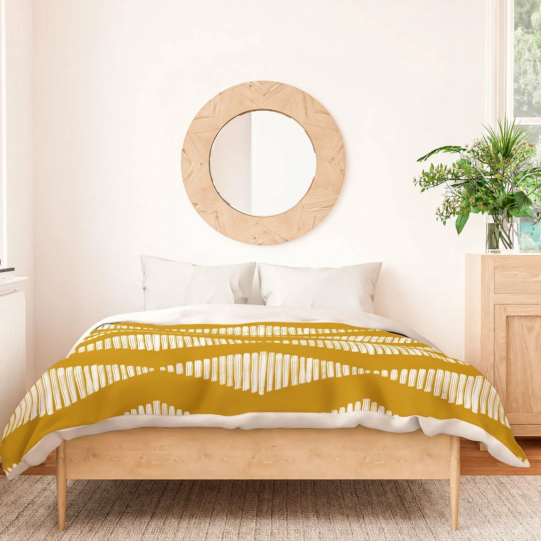 DYD ACOUSTIC WAVE MUSTARD DUVET / COMFORTER NEWEST 14 DYD ACOUSTIC WAVE MUSTARD DUVET / COMFORTER NEWEST