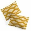 DYD ACOUSTIC WAVE MUSTARD PILLOW SHAMS NEWEST