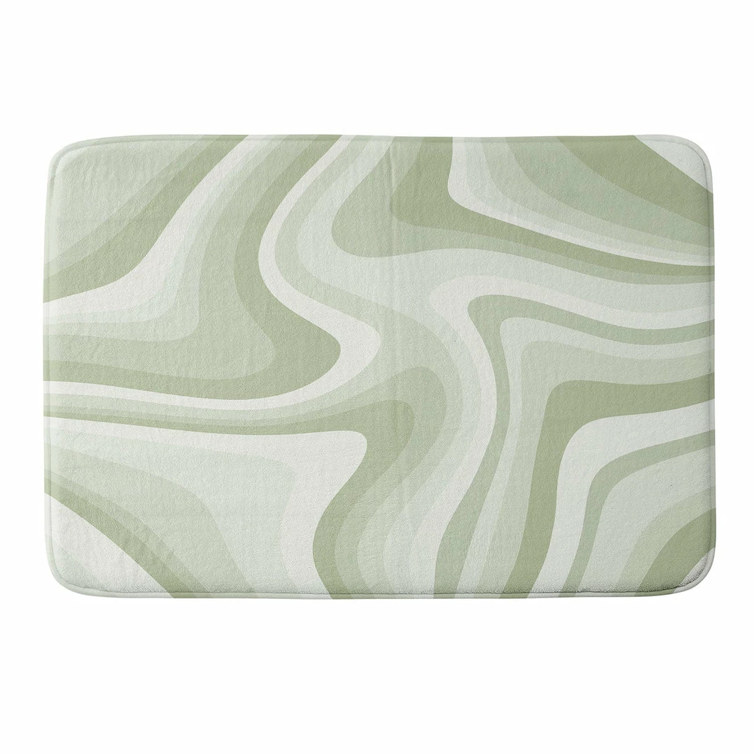DYD ABSTRACT WAVY STRIPES LXXVIII MEMORY FOAM BATH MAT 3 DYD ABSTRACT WAVY STRIPES LXXVIII MEMORY FOAM BATH MAT