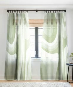 DYD ABSTRACT WAVY STRIPES LXXVIII WINDOW CURTAINS