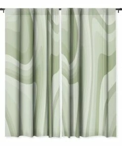 DYD ABSTRACT WAVY STRIPES LXXVIII WINDOW CURTAINS