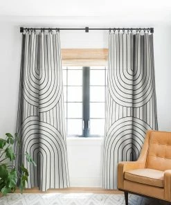 DYD ABSTRACT WAVY STRIPES LXXVIII WINDOW CURTAINS