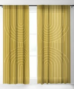 DYD ARCH SYMMETRY XXXI WINDOW CURTAINS WALL DECOR
