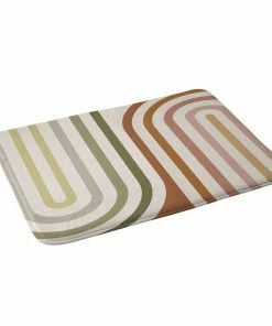 DYD BOLD CURVATURE STRIPES I MEMORY FOAM BATH MAT