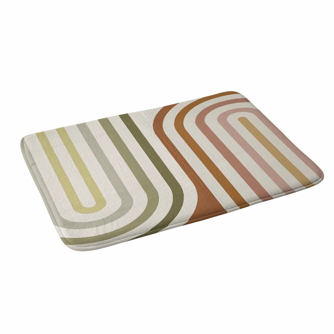 DYD BOLD CURVATURE STRIPES I MEMORY FOAM BATH MAT 4 DYD BOLD CURVATURE STRIPES I MEMORY FOAM BATH MAT