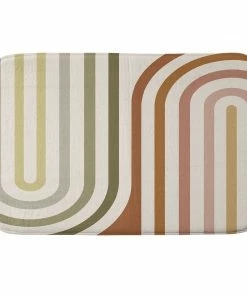 DYD BOLD CURVATURE STRIPES I MEMORY FOAM BATH MAT