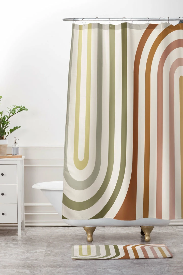 DYD BOLD CURVATURE STRIPES I MEMORY FOAM BATH MAT 6 DYD BOLD CURVATURE STRIPES I MEMORY FOAM BATH MAT