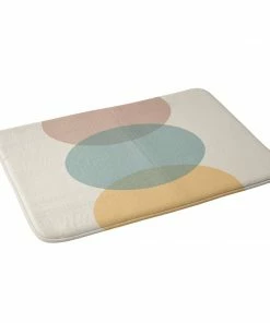 DYD CIRCLE GRADIENT MELON MEMORY FOAM BATH MAT
