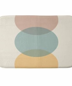 DYD CIRCLE GRADIENT MELON MEMORY FOAM BATH MAT