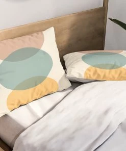 DYD CIRCLE GRADIENT MELON PILLOW SHAMS SKY & WATER