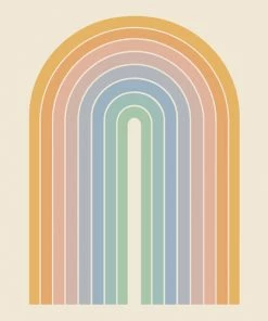 DYD GRADIENT ARCH RAINBOW III SHOWER CURTAIN BATH
