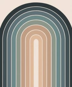 DYD BATH GRADIENT ARCH XXVIII SHOWER CURTAIN