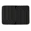 DYD MINIMAL LINE CURVATURE BLACK MEMORY FOAM BATH MAT 1 DYD MINIMAL LINE CURVATURE BLACK MEMORY FOAM BATH MAT