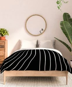 DYD MINIMAL LINE CURVATURE BLACK DUVET / COMFORTER