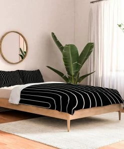 DYD MINIMAL LINE CURVATURE BLACK DUVET / COMFORTER