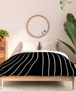 DYD MINIMAL LINE CURVATURE BLACK DUVET / COMFORTER