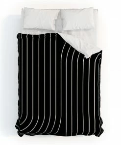 DYD MINIMAL LINE CURVATURE BLACK DUVET / COMFORTER