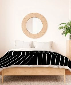 DYD MINIMAL LINE CURVATURE BLACK DUVET / COMFORTER