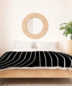 DYD MINIMAL LINE CURVATURE BLACK DUVET / COMFORTER