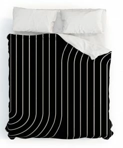 DYD MINIMAL LINE CURVATURE BLACK DUVET / COMFORTER