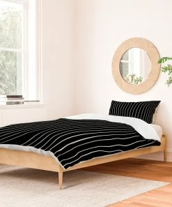 DYD MINIMAL LINE CURVATURE BLACK DUVET / COMFORTER