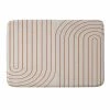 DYD MINIMAL LINE CURVATURE CORAL 2 MEMORY FOAM BATH MAT