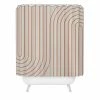 DYD MINIMAL LINE CURVATURE CORAL 2 SHOWER CURTAIN BATH