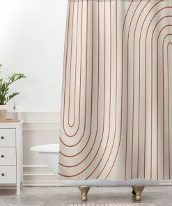 DYD MINIMAL LINE CURVATURE CORAL 2 MEMORY FOAM BATH MAT