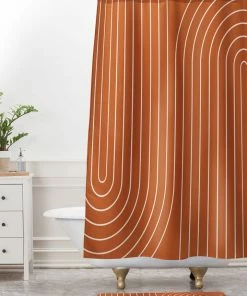 DYD MINIMAL LINE CURVATURE CORAL MEMORY FOAM BATH MAT