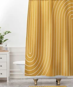 DYD MINIMAL LINE CURVATURE GOLD MEMORY FOAM BATH MAT 9 DYD MINIMAL LINE CURVATURE GOLD MEMORY FOAM BATH MAT