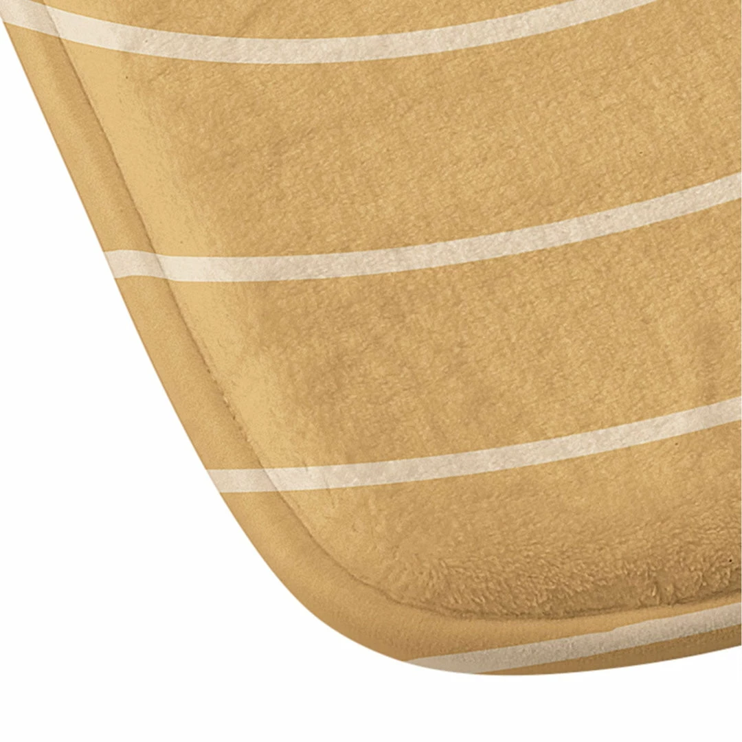 DYD MINIMAL LINE CURVATURE ORANGE MEMORY FOAM BATH MAT 5 DYD MINIMAL LINE CURVATURE ORANGE MEMORY FOAM BATH MAT