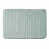 DYD MINIMAL LINE CURVATURE SAGE MEMORY FOAM BATH MAT