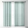 DYD WALL DECOR MINIMAL LINE CURVATURE SAGE WINDOW CURTAINS