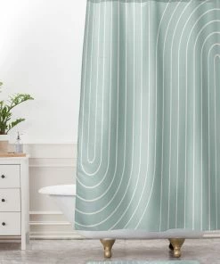 DYD MINIMAL LINE CURVATURE SAGE MEMORY FOAM BATH MAT