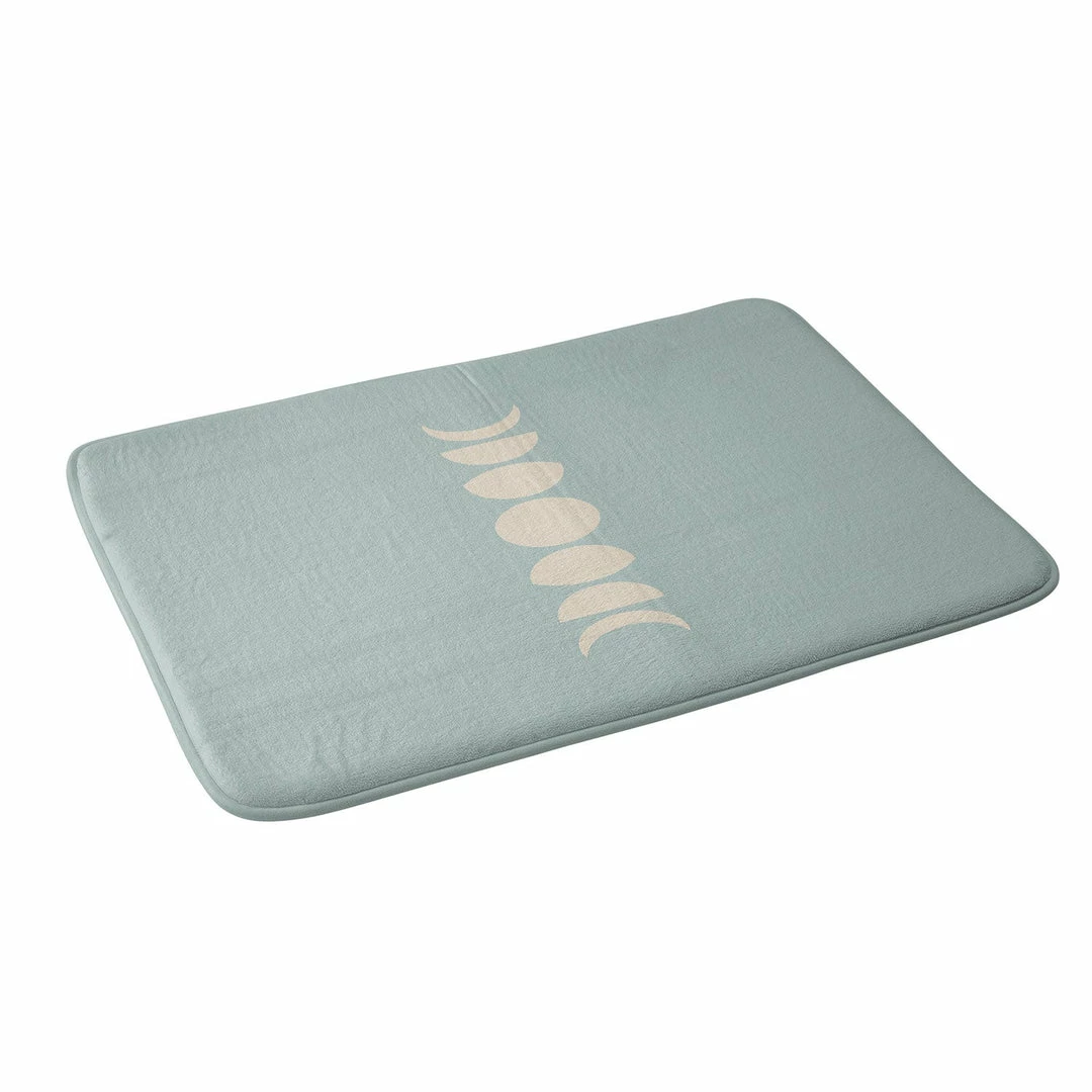 DYD MINIMAL MOON PHASES SAGE MEMORY FOAM BATH MAT 4 DYD MINIMAL MOON PHASES SAGE MEMORY FOAM BATH MAT