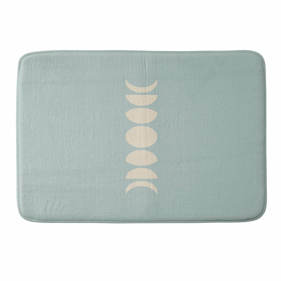 DYD MINIMAL MOON PHASES SAGE MEMORY FOAM BATH MAT 3 DYD MINIMAL MOON PHASES SAGE MEMORY FOAM BATH MAT