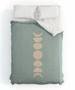 DYD MINIMAL MOON PHASES SAGE DUVET / COMFORTER