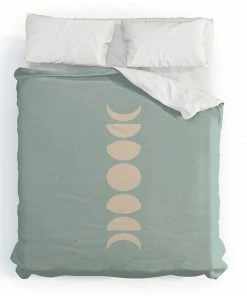 DYD MINIMAL MOON PHASES SAGE DUVET / COMFORTER
