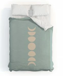 DYD MINIMAL MOON PHASES SAGE DUVET / COMFORTER