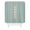 DYD BATH MINIMAL MOON PHASES SAGE SHOWER CURTAIN